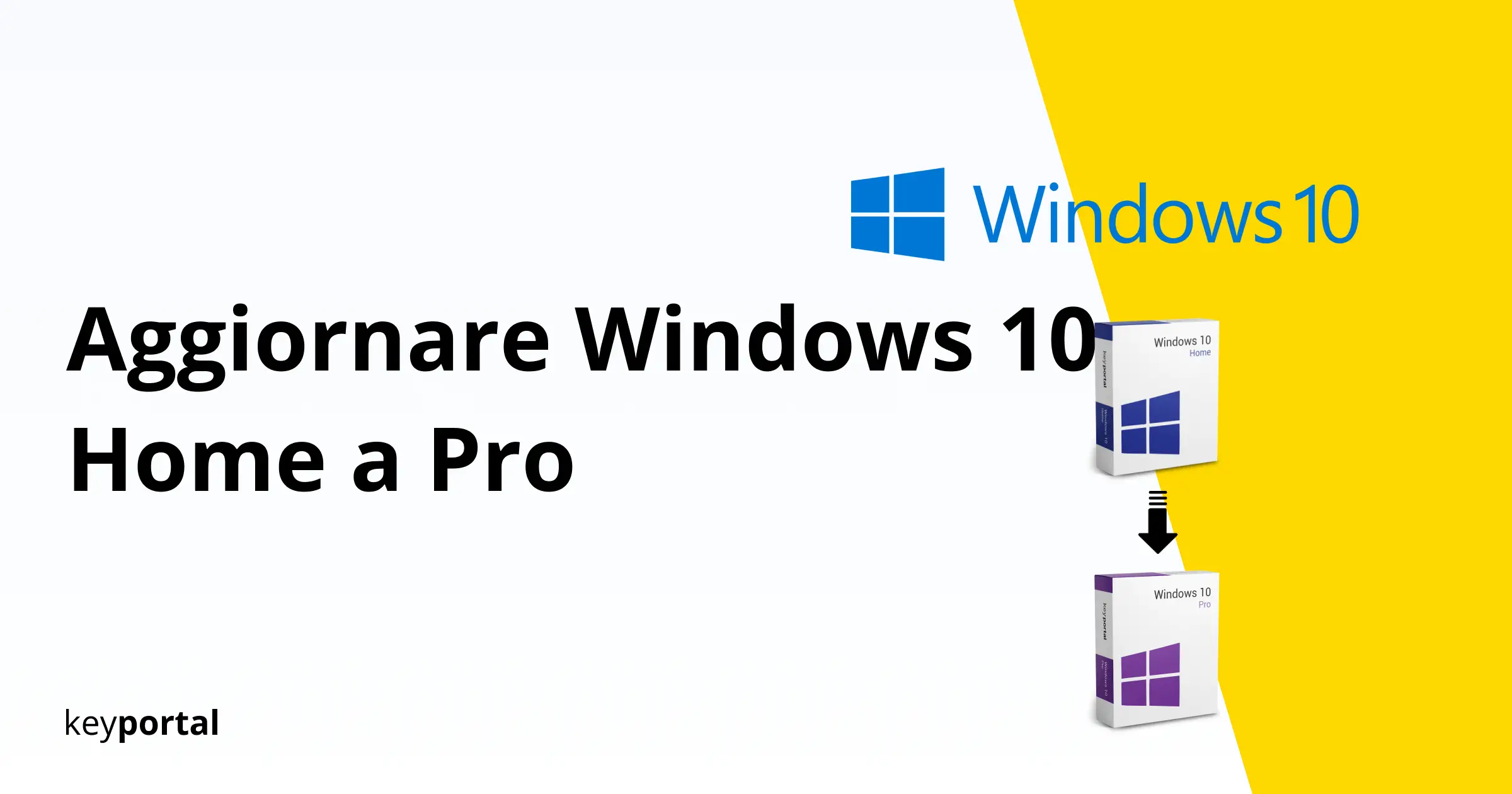 Aggiornamento di Windows 10 Home a Windows 10 Pro Guida 