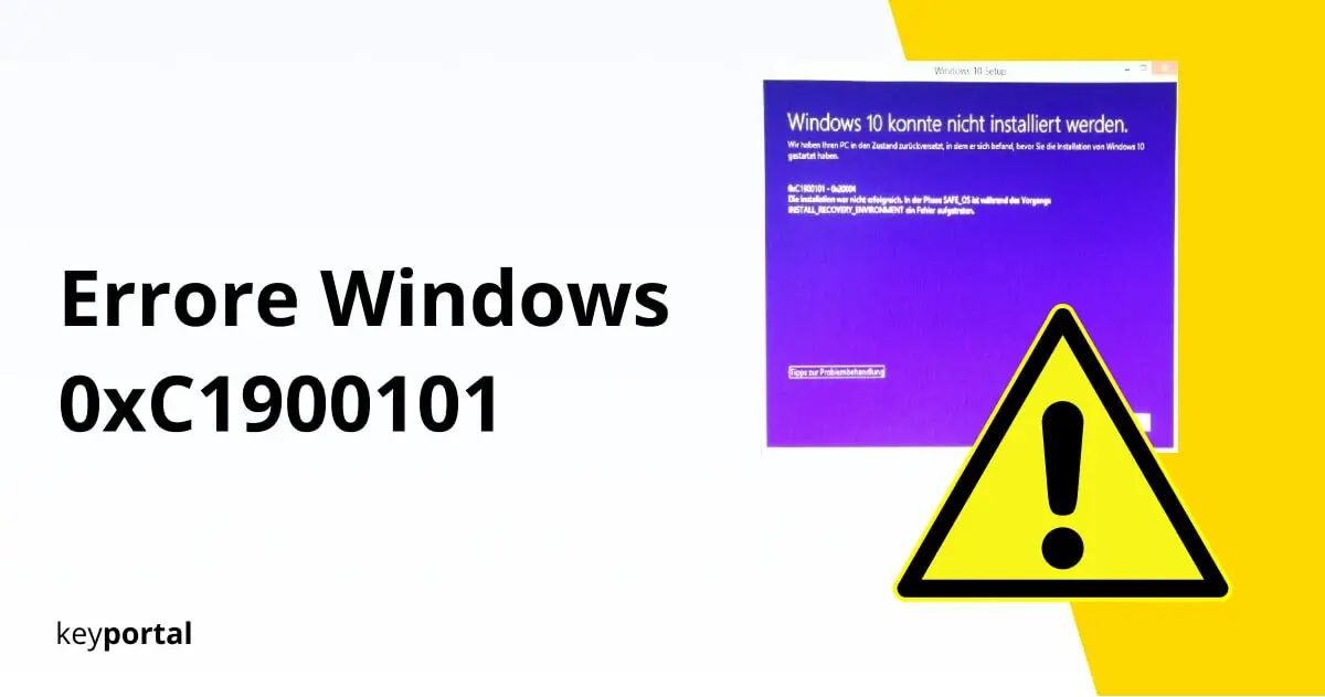 Prevenire l'errore di aggiornamento di Windows 10 0xC1900101