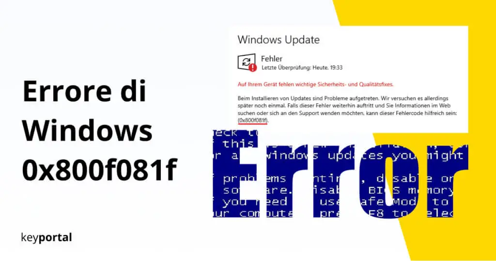 Pulire l'errore 0x800f081f di Windows Update con lo strumento DISM